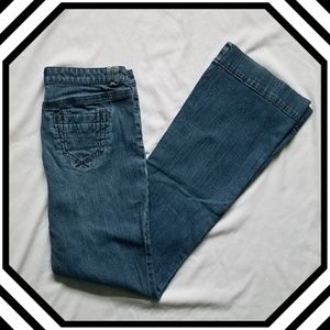 Cato Medium Wash Low Rise Bootleg Jeans